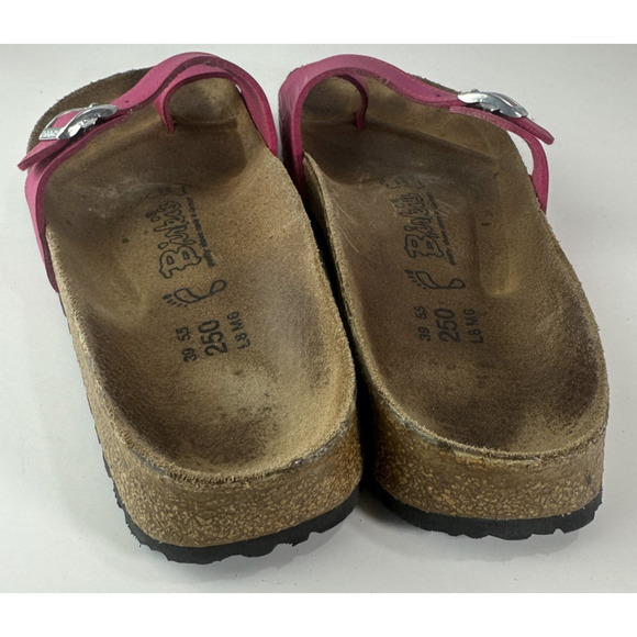 Birk's x Birkenstock Piazza Strappy Buckle Sandals Pink Slip On Womens US Size 8 - Picture 8 of 15